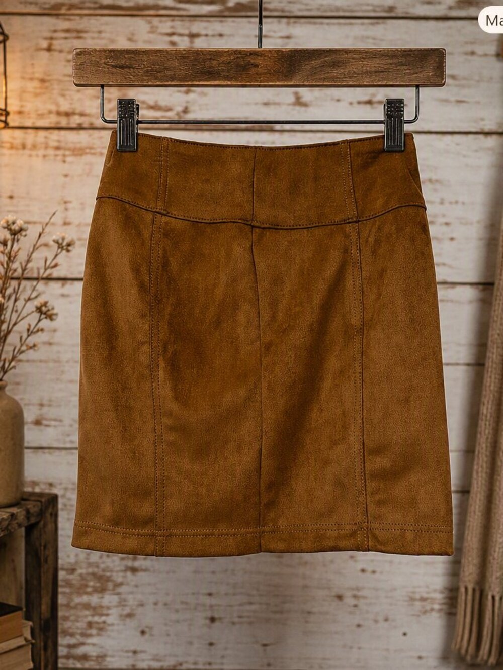 SO Faux Suede Skirt Juniors Size 1/25W